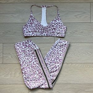 Super cute Spiritual Gangester leopard workout set!💞